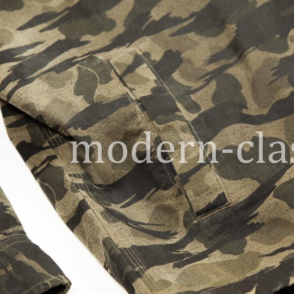 Carhartt RUGGED FLEX® Tin Cloth Canvas Fleece-Lined Snap-Front Camo Jac RP $300 - Picture 4 of 10